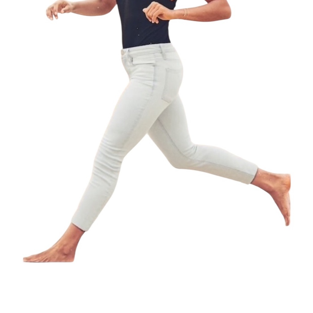 Athleta Women's Sculptek Light Biscayne Wash Skinny 360 Stretch Blue Jeans 4